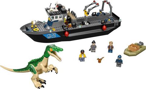 Lego - Jurassic World - L évasion En Bateau Du Baryonyx